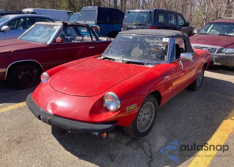 1981 Alfa Romeo Veloce 2000 Spider из США, поврежденный, VIN ZARBA5410B1012836